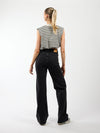 Sassy | Super Wide Leg Jeans | Stretch | Washed black | Tall