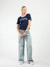 Le Marais top | Navy met wit | Tall