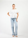 Leela getailleerde blouse | Wit | Tall