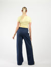 Izzy pants | Navy with yellow stripe | Tall