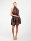 Julie Polkadot Dress | Dark Brown | Tall