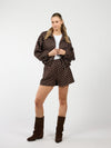 Ava Polkadot short | Donkerbruin | Tall