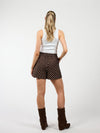 Ava Polkadot short | Donkerbruin | Tall