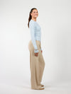 Cilia | Long sleeve top met knopen | Lichtblauw | Tall