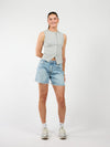 Hazel | Tanktop met knopen | Grijs | Tall