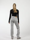 Lizza Mid Waist Jeans | Light grey | Stretch | Tall