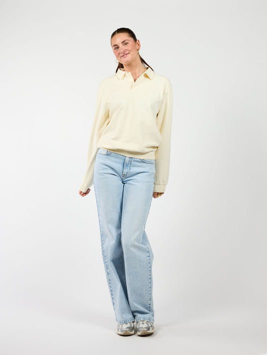 June | Polo-collar Sweater | Butter | Tall