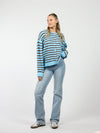 Vive Vest | Blauw Bruin gestreept | Tall