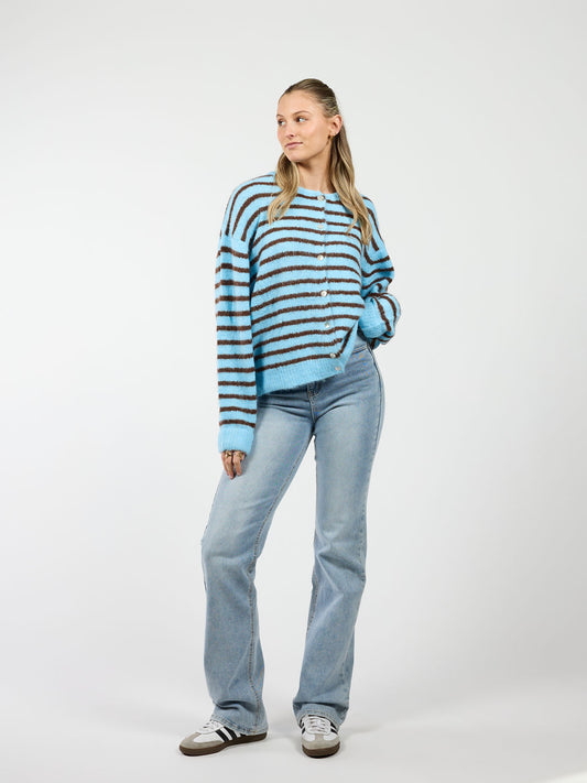 Vive Vest | Blue Brown striped | Tall