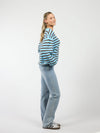 Vive Vest | Blauw Bruin gestreept | Tall