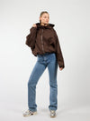 Bibi jacket | Dark brown | Tall