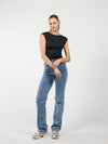 Livia Straight Leg Jeans | Blue | Stretch | Tall