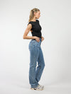 Livia Straight Leg Jeans | Blue | Stretch | Tall