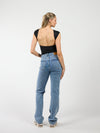 Livia Straight Leg Jeans | Blue | Stretch | Tall