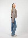Naya jacket | Geruit camel | Tall