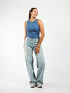 Noa Basic Tank Top | Blue | Tall