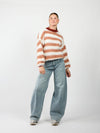 Kaya Knit | Terracotta gestreept | Tall