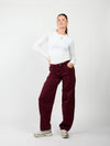 Billie Balloon Jeans | Bordeaux | Stretch | Tall
