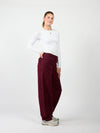 Billie Balloon Jeans | Bordeaux | Stretch | Tall