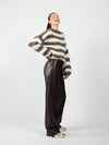 Kaya Knit | Brown striped | Tall