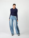 Liza long sleeve top | Navy | Tall