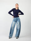 Liza long sleeve top | Navy | Tall