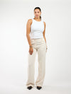 Kate | Wide leg pantalon | Cream | Tall