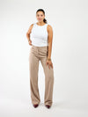Kate | Wide leg pantalon | Taupe | Tall