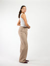 Kate | Wide leg pantalon | Taupe | Tall