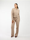 Kate | Wide leg pantalon | Taupe | Tall