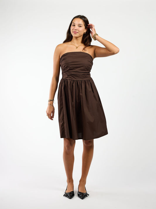 Donna Dress | Donkerbruin | Tall