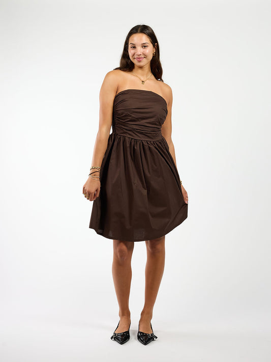 Donna Dress | Donkerbruin | Tall