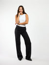 Marley | Wide leg pantalon | Zwart | Tall