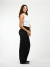 Marley | Wide leg pantalon | Zwart | Tall