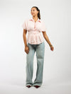 Leela getailleerde blouse | Lichtroze | Tall