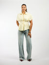 Leela getailleerde blouse | Geel | Tall