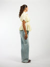 Leela getailleerde blouse | Geel | Tall