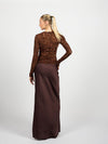 Louis Flower Lace Top | Tall | Brown