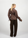 Millie blouse | Bruin geruit | Tall