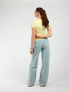 Liza short sleeve top | Butter yellow | Tall