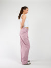 Ella | Wide leg pantalon met plooien | Roze | Tall