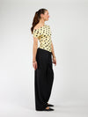 Amber Polkadot top | Geel zwart | Tall
