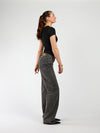 Liza short-sleeve top | Black | Tall