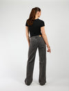 Jade Super Wide Leg Jeans | Mid waist | Dark gray |