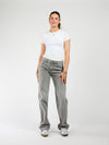 Lola Low/Mid Waist Jeans| Grey | Tall