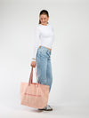 Canvas tas groot | Roze | The Wildflower Club
