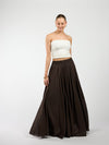Celine Maxi Skirt | Dark Brown | Tall