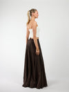 Celine Maxi Skirt | Dark Brown | Tall