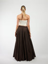 Celine Maxi Skirt | Dark Brown | Tall