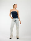 Lola Low/Mid Waist Jeans| Washed Light Blue | Tall